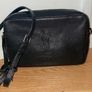 AUTHENTIC YSL Black Lou camera bag